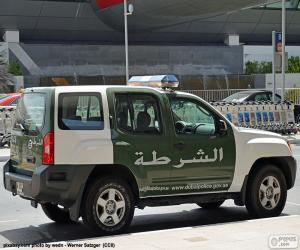 yapboz Dubai polis arabası